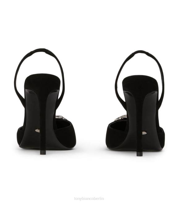 Bling Heels| de Tony Bianco Frauen Arma-Heels schwarzes Wildleder 4624294